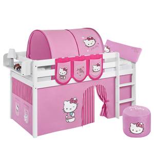 Lit mezzanine Jelle Hello Kitty Rose - 90 x 190cm - Avec échelle