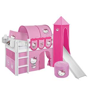 Hoogslaper Jelle Hello Kitty Roze - 90 x 200cm - Met glijbaan en toren