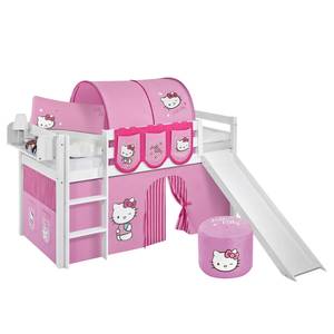 Hochbett Jelle Hello Kitty Rosa - 90 x 200cm - Mit Rutsche