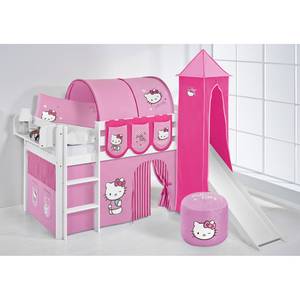 Hoogslaper Jelle Hello Kitty Roze - 90 x 190cm - Met glijbaan en toren