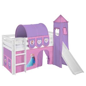 Hoogslaper Jelle Frozen Lila - 90 x 190cm - Met glijbaan en toren