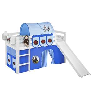 Lit mezzanine Jelle Dragons Bleu - 90 x 190cm - Avec toboggan