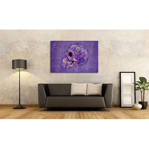 Afbeelding Purple Death linnen/massief sparrenhout - lila