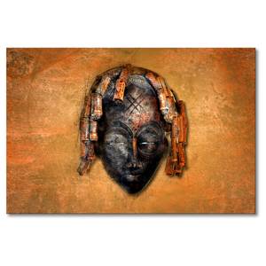 Canvas Mask II Tela / Legno massello di abete - Marrone / Beige