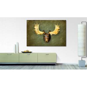 Afbeelding The Elk linnen/massief sparrenhout - bruin/groen