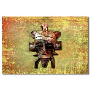 Canvas Tribal Lord Tela / Legno massello di abete - Marrone / Beige