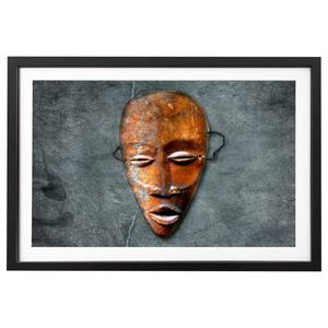 Afbeelding The Face II massief sparrenhout - blauw/goudkleurig