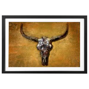 Tableau déco Texas Buffalo Épicéa massif - Doré