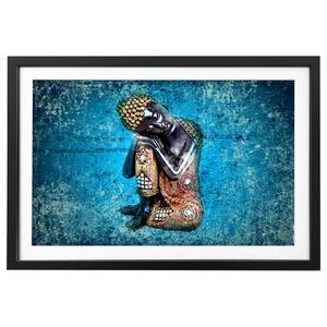 Canvas Sleeping Buddha Legno massello di abete - Multicolore