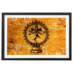 Bild Dancing God Massivholz Fichte - Gold / Braun