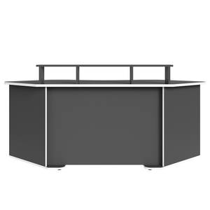 Bureau d’angle Crosswoods I Anthracite / Blanc