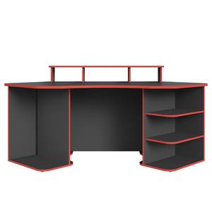 Bureau d’angle Crosswoods I Anthracite / Rouge