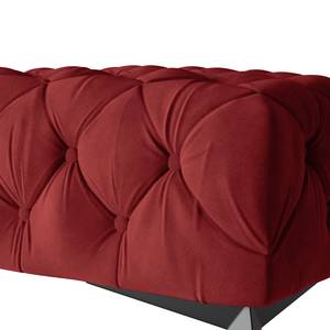 Repose-pieds Laviva I Velours - Velours Ravi: Bordeaux - Largeur : 120 cm