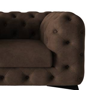 Fauteuil Laviva I Microfibre - Microfibre Priya: Marron foncé