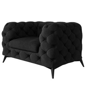 Fauteuil Laviva I Velours - Velours Ravi: Noir