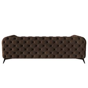 Canapé Laviva I (3 places) Microfibre - Microfibre Priya: Marron foncé