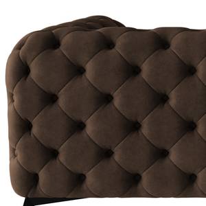 Canapé Laviva I (3 places) Microfibre - Microfibre Priya: Marron foncé