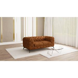 Canapé Laviva I (2 places) Microfibre - Microfibre Priya: Cognac