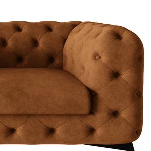 Canapé Laviva I (2 places) Microfibre - Microfibre Priya: Cognac