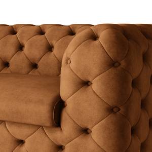 Canapé Laviva I (2-3 places) Microfibre - Microfibre Priya: Cognac