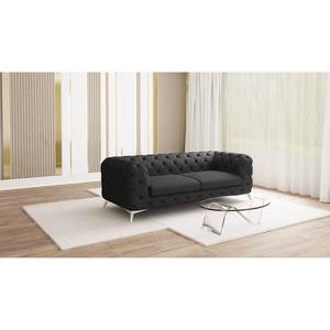 Canapé Laviva I (2-3 places) Microfibre - Microfibre Enza: Anthracite