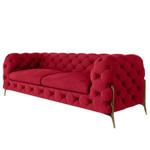 Sofa Laviva II (2,5-Sitzer) Samt - Samt Ravi: Rot