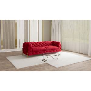 Sofa Laviva II (2,5-Sitzer) Samt - Samt Ravi: Rot