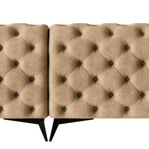 Ecksofa Laviva I Microfaser - Microfaser Priya: Beige - Breite: 261 cm - Ottomane davorstehend rechts