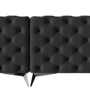 Ecksofa Laviva II Microfaser - Microfaser Enza: Anthrazit - Breite: 261 cm - Ottomane davorstehend rechts