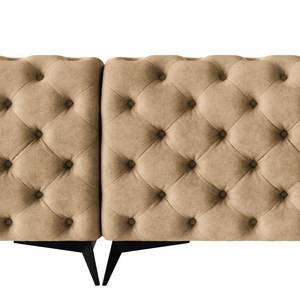 Ecksofa Laviva I Microfaser - Microfaser Priya: Beige - Breite: 323 cm - Ottomane davorstehend rechts