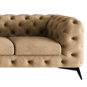 Ecksofa Laviva I Microfaser - Microfaser Priya: Beige - Breite: 323 cm - Ottomane davorstehend links