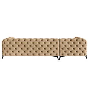 Ecksofa Laviva II Microfaser - Microfaser Priya: Beige - Breite: 323 cm - Ottomane davorstehend links