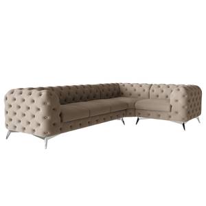 Ecksofa Laviva VI Microfaser - Microfaser Enza: Cappuccino - 323 x 200 cm