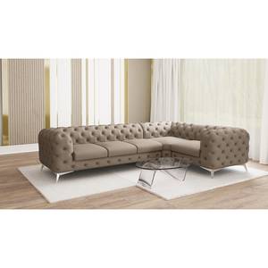 Ecksofa Laviva VI Microfaser - Microfaser Enza: Cappuccino - 323 x 200 cm