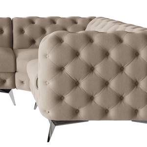 Ecksofa Laviva VI Microfaser - Microfaser Enza: Cappuccino - 323 x 200 cm