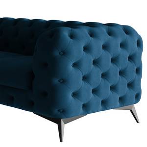 Ecksofa Laviva VI Samt - Samt Ravi: Marineblau - 323 x 200 cm