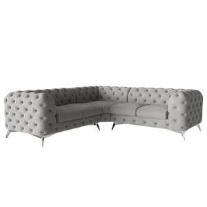 Ecksofa Laviva III Microfaser - Microfaser Enza: Grau - 262 x 262 cm