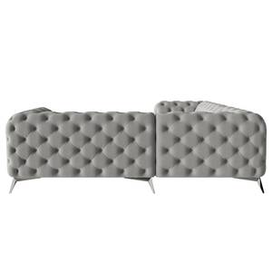 Ecksofa Laviva III Microfaser - Microfaser Enza: Grau - 262 x 262 cm