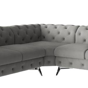 Ecksofa Laviva III Microfaser - Microfaser Enza: Grau - 262 x 262 cm