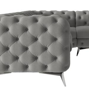 Ecksofa Laviva III Microfaser - Microfaser Enza: Grau - 262 x 262 cm