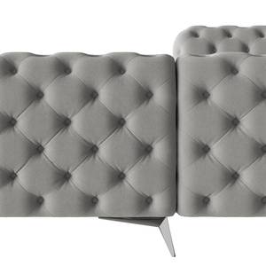 Ecksofa Laviva III Microfaser - Microfaser Enza: Grau - 262 x 262 cm