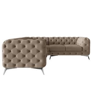 Ecksofa Laviva III Microfaser - Microfaser Enza: Cappuccino - 262 x 262 cm