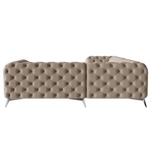 Hoekbank Laviva III microvezel - Microvezel Enza: Cappuccino - 262 x 262 cm