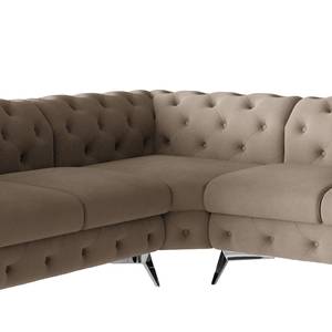 Ecksofa Laviva III Microfaser - Microfaser Enza: Cappuccino - 262 x 262 cm