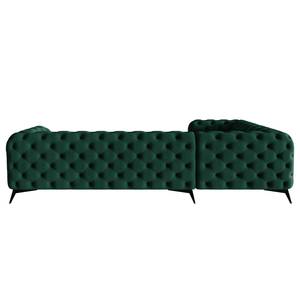 Ecksofa Laviva VI Samt - Samt Ravi: Antikgrün - 323 x 200 cm