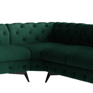 Ecksofa Laviva VI Samt - Samt Ravi: Antikgrün - 323 x 200 cm