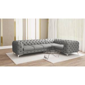 Ecksofa Laviva VI Microfaser - Microfaser Enza: Grau - 323 x 200 cm