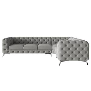 Ecksofa Laviva VI Microfaser - Microfaser Enza: Grau - 323 x 200 cm