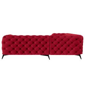 Ecksofa Laviva III Samt - Samt Ravi: Rot - 262 x 262 cm