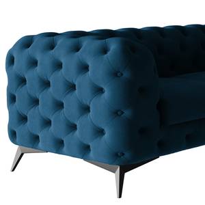 Ecksofa Laviva VI Samt - Samt Ravi: Marineblau - 323 x 200 cm